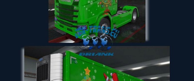 Skins [BrianK] JBK Christmas Combo Eurotruck Simulator mod