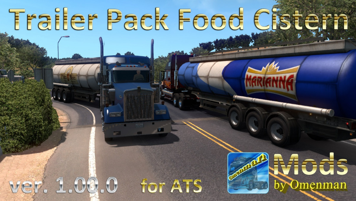 Trailer Pack Food Cistern v.1.00.0 (Rus + Eng versions) 1.33.x