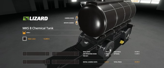 Trailers MKS8 Chemical Tank v1.0 Farming Simulator mod