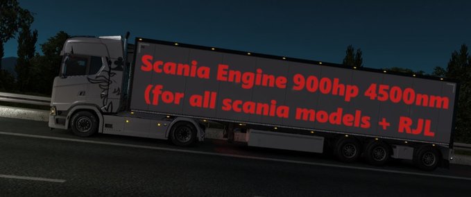 Scania Scania 900 PS Motor für alle Scanias 1.33.x Eurotruck Simulator mod