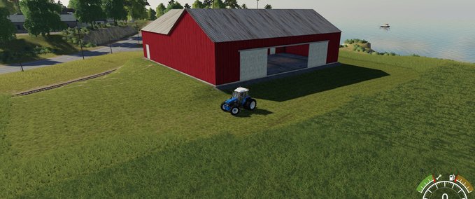 Gebäude Rote Bankscheune Landwirtschafts Simulator mod