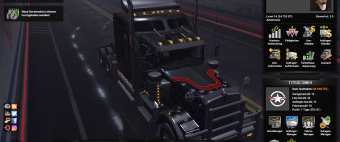 Mods 18Wheels Of steel Musik Mod American Truck Simulator mod