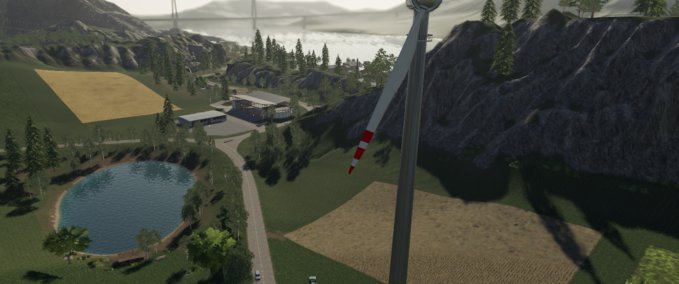 Platzierbare Objekte Windkraftanlage Landwirtschafts Simulator mod
