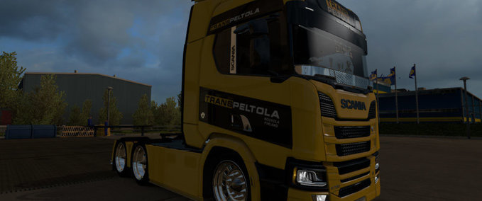 Skins Scania 2016 TransPeltola Eurotruck Simulator mod