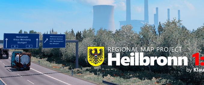 Maps RMP: Heilbronn 1:1 Eurotruck Simulator mod