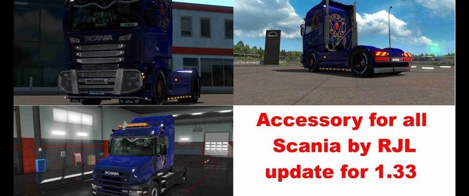 Scania DLC Paket für Scania von RJL [1.33] Eurotruck Simulator mod