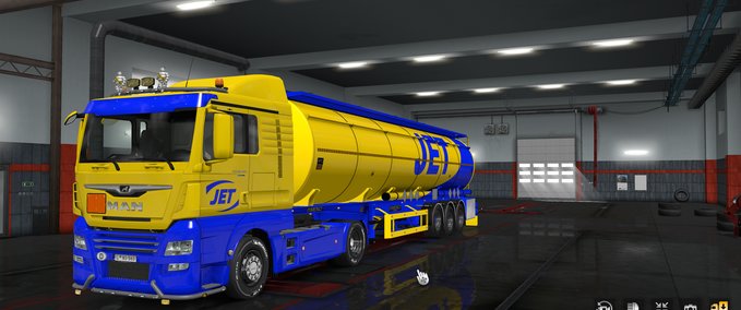 Skins Jet Tankzug  Eurotruck Simulator mod
