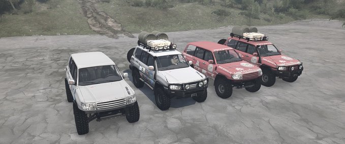 Vehicles Toyota Landcruiser 100 Trophy Pack Spintires mod