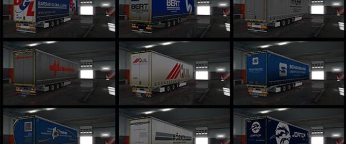 Trailer Skin Paket von Kriistof für den MegaLiner von Sogard3 1.33.x Eurotruck Simulator mod