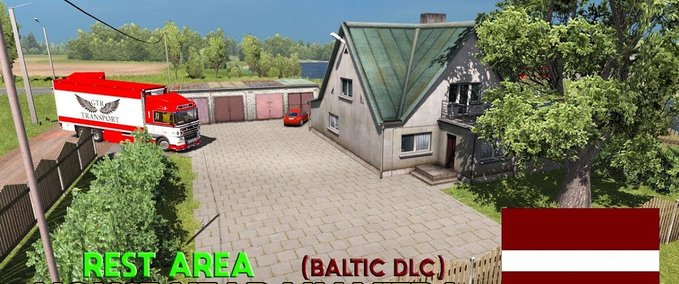 Maps Haus in Lettland – DLC Baltic 1.33.x Eurotruck Simulator mod