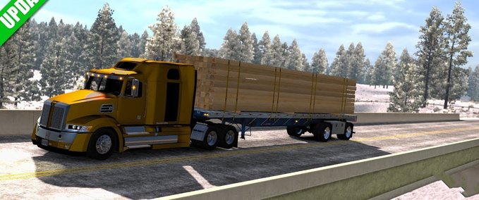 Trailer GREAT DANE FLATBED FREIGHT 1.33.X American Truck Simulator mod