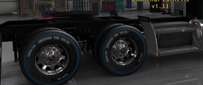 Anbauteile Neue Felgen und Reifen 1.33.x American Truck Simulator mod