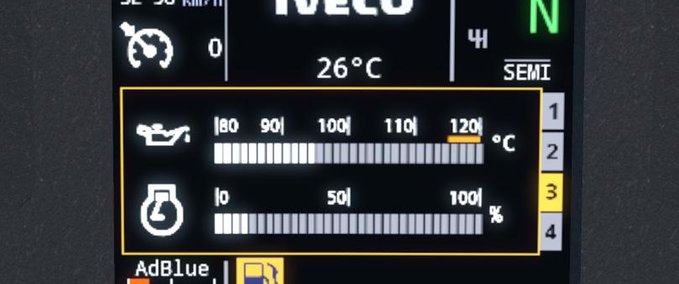 Iveco Realistische IVECO HI-WAY Anzeigetafel 1.33.X Eurotruck Simulator mod