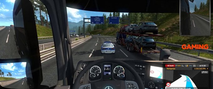 Sonstige Realistisches GPS für alle LKWs von Theodore [1.33.x] Eurotruck Simulator mod