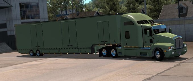 Trailer Besitzbarer RD MOVING Anhänger 1.33.x American Truck Simulator mod