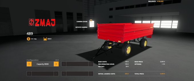 Auflieger ZMAJ 489 Landwirtschafts Simulator mod