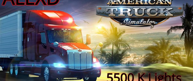 Anbauteile [ATS] 5500 K Scheinwerfer [1.33.x] American Truck Simulator mod