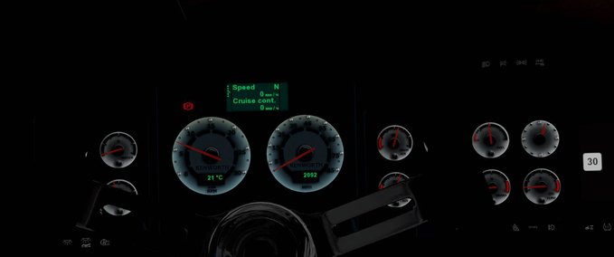 Interieurs Anzeigetafel für KENWORTH W900 1.33.X American Truck Simulator mod