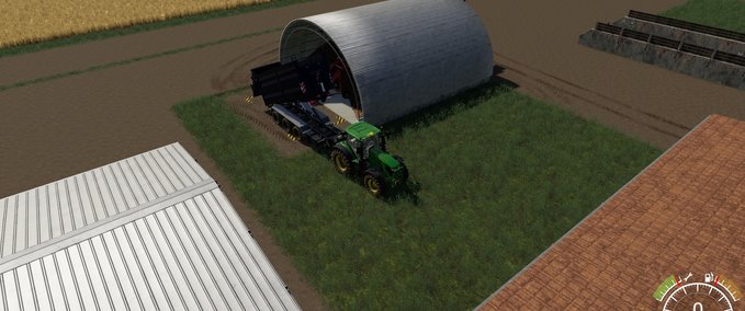 Gebäude mit Funktion Lager mit Förderband funktion Landwirtschafts Simulator mod