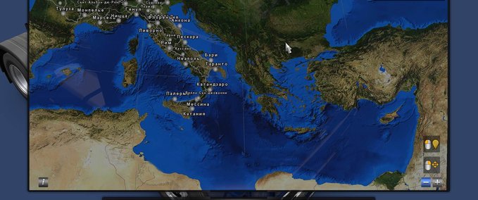 Maps Hintergrundkarte von dOOmERdaZe 1.33.x Eurotruck Simulator mod
