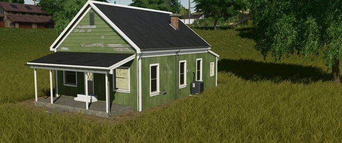 Gebäude Grünes Bauernhaus Landwirtschafts Simulator mod