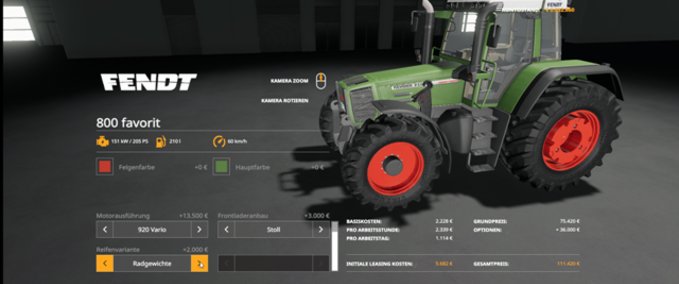 Fendt Fendt800 Favorit Landwirtschafts Simulator mod