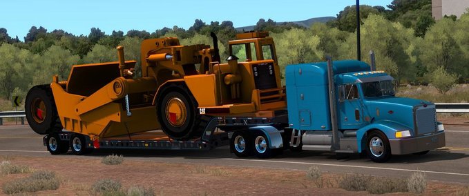 Trailer BESITZBARER COZAD LOWBED 1.33.X American Truck Simulator mod