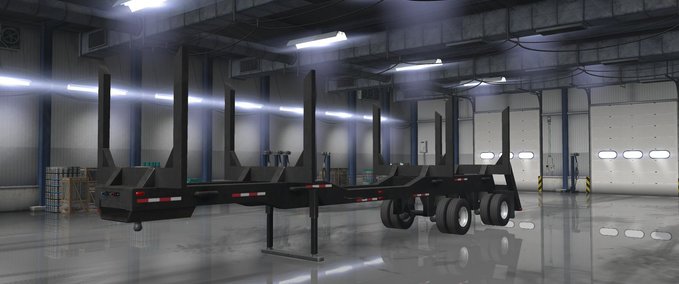 Trailer BESITZBARER SCS LOG ANHÄNGER 1.32.X - 1.33.X American Truck Simulator mod
