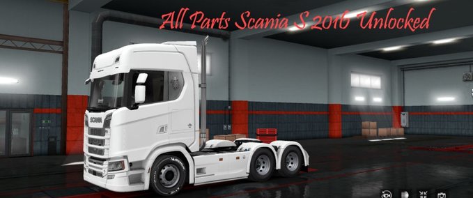 Scania Scania S 2016 alle Teile freigeschaltet (kompatibel mit MP !!!) Eurotruck Simulator mod