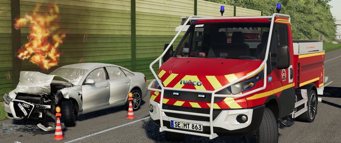 Feuerwehr Iveco Daily (Feuerwehr Kaltenkirchen) Landwirtschafts Simulator mod