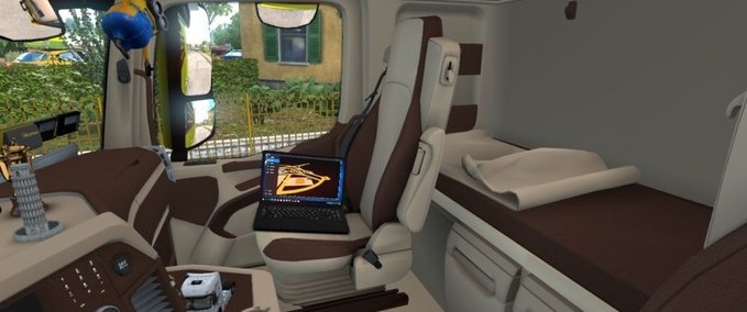 Interieurs Mercedes Actros MP4 Interieur 1.33.x Eurotruck Simulator mod