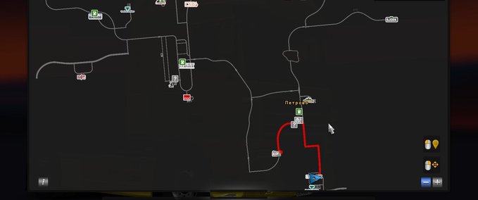 Maps Karte "Petrovo" 1.33.x Eurotruck Simulator mod