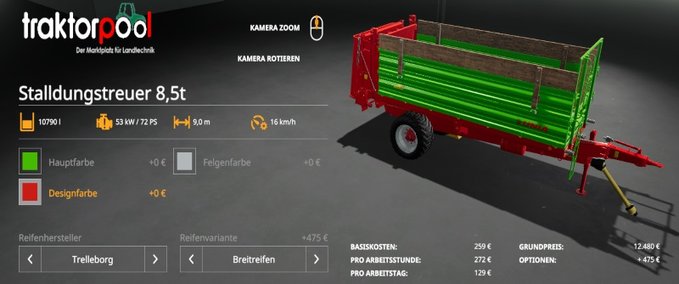 Miststreuer [FBM Team] Miststreuer-Set 8,5t Landwirtschafts Simulator mod