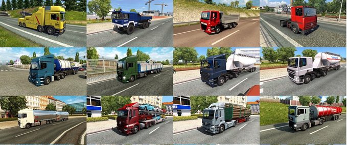 AI Trucks in Traffic Package by JC v3.3 1.33.x Eurotruck Simulator mod