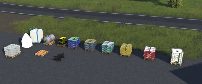 Euro pallet set and BigBags Mod Image