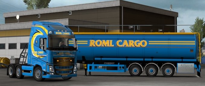 Volvo ROML Cargo Volvo FH4 und Menci Cistern Skinpack Eurotruck Simulator mod