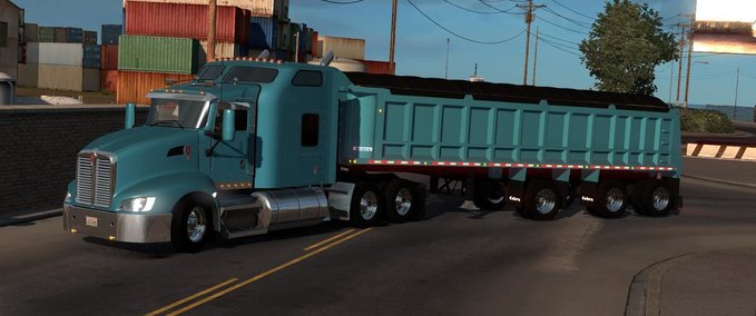 Trailer BESITZBARER COBRA TRIAXLE DUMP 1.34.X American Truck Simulator mod