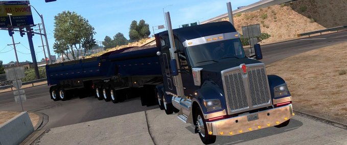 Trailer BESITZBARER MIDLAND B-TRAIN DUMP 1.34.X American Truck Simulator mod