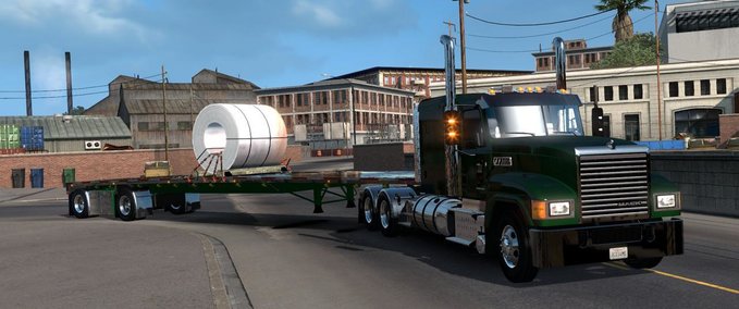 Trailer BESITZBARER CUSTOM WILSON FLATBED 1.34.X American Truck Simulator mod