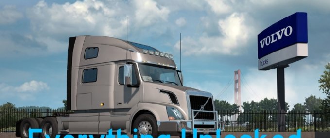 Anbauteile Alles freigeschaltet 1.34.x American Truck Simulator mod