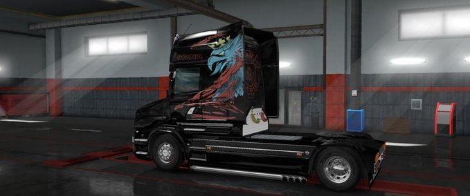 Skins Scania T Skin "The Griffin"  Eurotruck Simulator mod