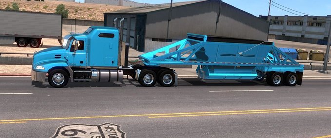 Trailer BESITZBARER TRAILKING BELLY DUMP 1.34.X American Truck Simulator mod