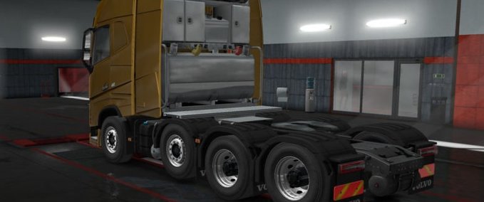 Volvo Drive Liftable Axle for 6×4/8×4 Chassis for Volvo FH 2012 (SCS) 1.34.x Eurotruck Simulator mod