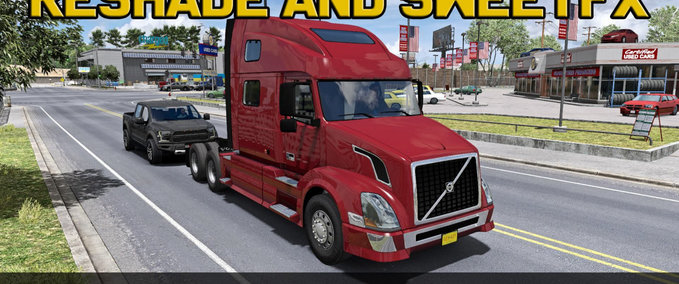 Mods JBX Settings Reshade and SweetFX American Truck Simulator mod