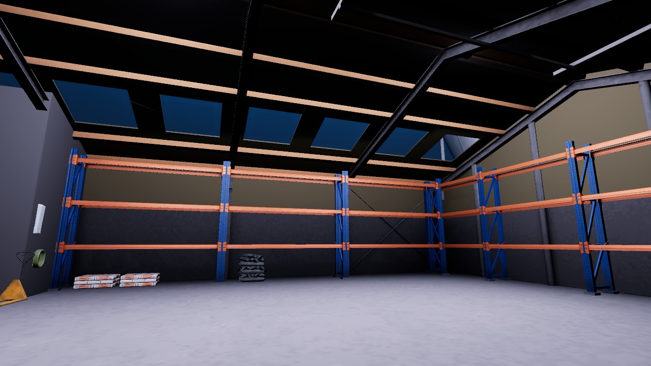 Hall with silo for wood chips, potatoes and sugar beets. Also space for pallets. - Thumbnail 1