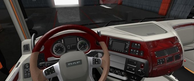Interieurs DAF E6 Rot - Weißes Interieur 1.34.x Eurotruck Simulator mod