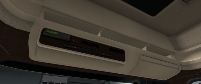 Interieurs Scania Cremefarbenes - Braunes Leder Interieur 1.34.x Eurotruck Simulator mod