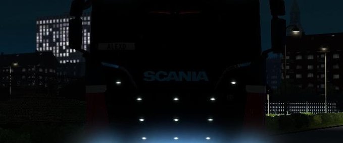 Sonstige Lichtschein Mod und 5500 K Scheinwerfer für alle LKWs 1.34.x Eurotruck Simulator mod