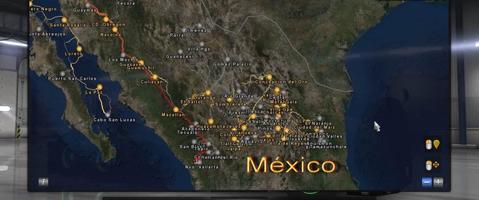 Maps Satellitenhintergrundkarte von Amerika 1.34.x American Truck Simulator mod
