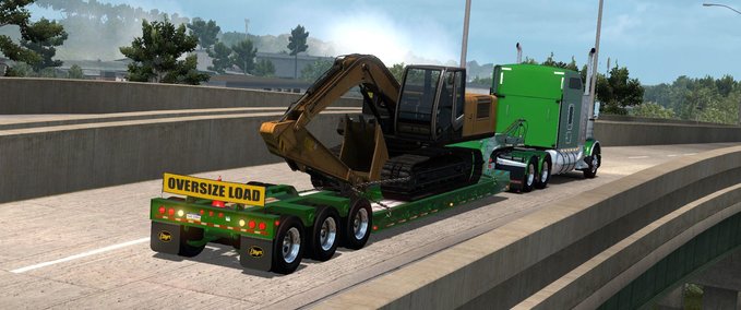 Trailer BESITZBARER ETNYRE LOWBOY BLACK HAWK 1.34.X American Truck Simulator mod
